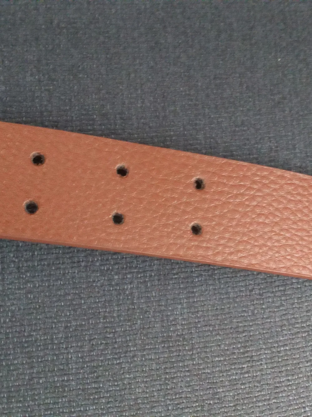 Brown Leather Mens Belt with Black Tip